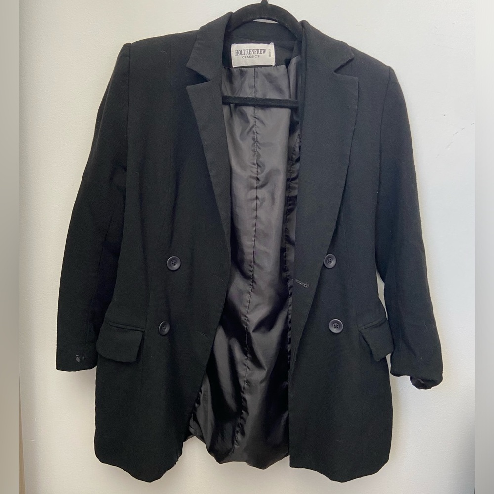 Black, Holt Renfrew Blazer, New condition.